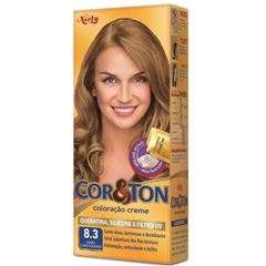 Tintura Cor & Ton 8.3 Loiro Claro Dourado 125G