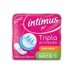 Absorventes Externo Intimus Tripla Proteção Seca Sem Abas 8 Unidades