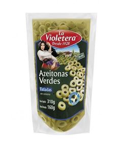 Azeitona La Violetera Verde Fatiada Sache 160Gr