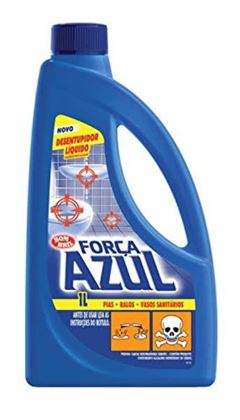 Desentupidor Líquido Força Azul 1 Litro