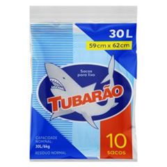 Saco De Lixo 30L Tubarão 10 Unidades