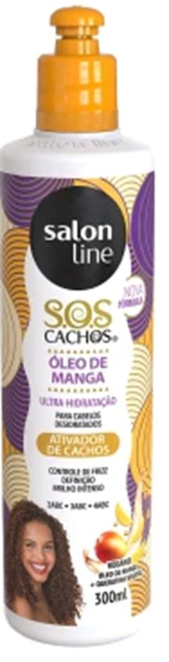 ATIVADOR DE CACHOS SALON LINE OLEO DE MANGA 300ML