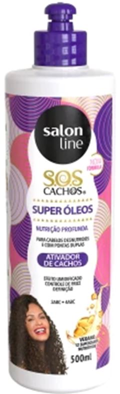 ATIVADOR DE CACHOS SALON LINE SUPER OLEOS 500ML