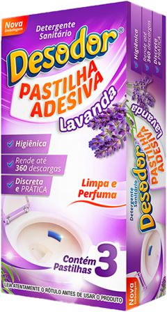 Pastilha Adesiva Desodor Lavanda