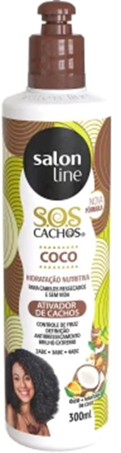 ATIVADOR DE CACHOS SALON LINE sos coco 300ML