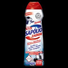 Saponáceo Cremoso Limpa Alumínio Bom Bril Sapólio Radium Frasco 250Ml