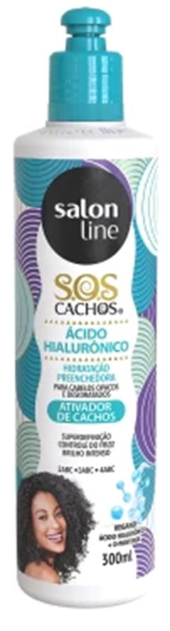 Ativador de Cachos S Line Acido Hialuronico 300Ml