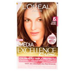 Tintura Imediata Excellence Loreal 6 Louro Escuro 12 Ml 40Ml 47G 40Ml