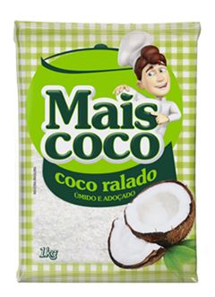 Coco Ralado Mais Coco Úmido Adoçado 1Kg
