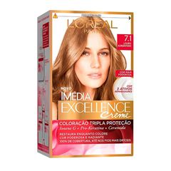TINTURA IMEDIA EXCEL 7.1 LOURO ACINZETADO
