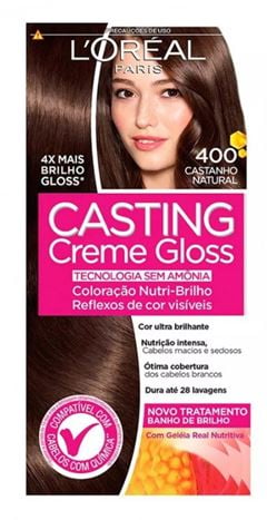 TINTURA CASTING CREME GLOSS 400 CASTANHO NATUR