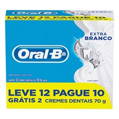 	CREME DENTAL ORAL-B EXTRA BRANCO LEVE 12 PAGUE 10 70G	