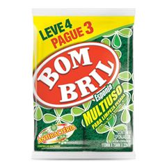 Esponja Bombril Multiuso Antibactéria Leve 4 Pague 3