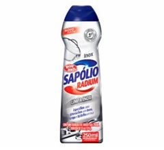 Saponáceo Cremoso Limpa Inox Bom Bril Sapólio Radium Frasco 250Ml