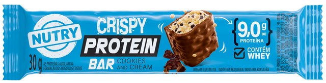 BARRA PROT NUTRY CRISPY COOKIES 30G