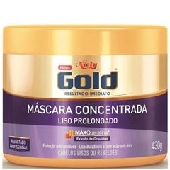 CREME DE TRATAMENTO MÁSCARA NIELY GOLD LISO PROLONGADO 430G