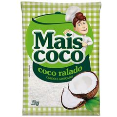 Coco Ralado Mais Coco Úmido Adoçado 1Kg