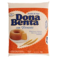 Farinha De Trigo Dona Benta Com Fermento 1Kg