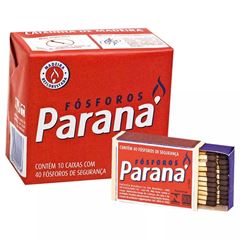 Fosforo Parana Caixa Madeira10X40 Palito