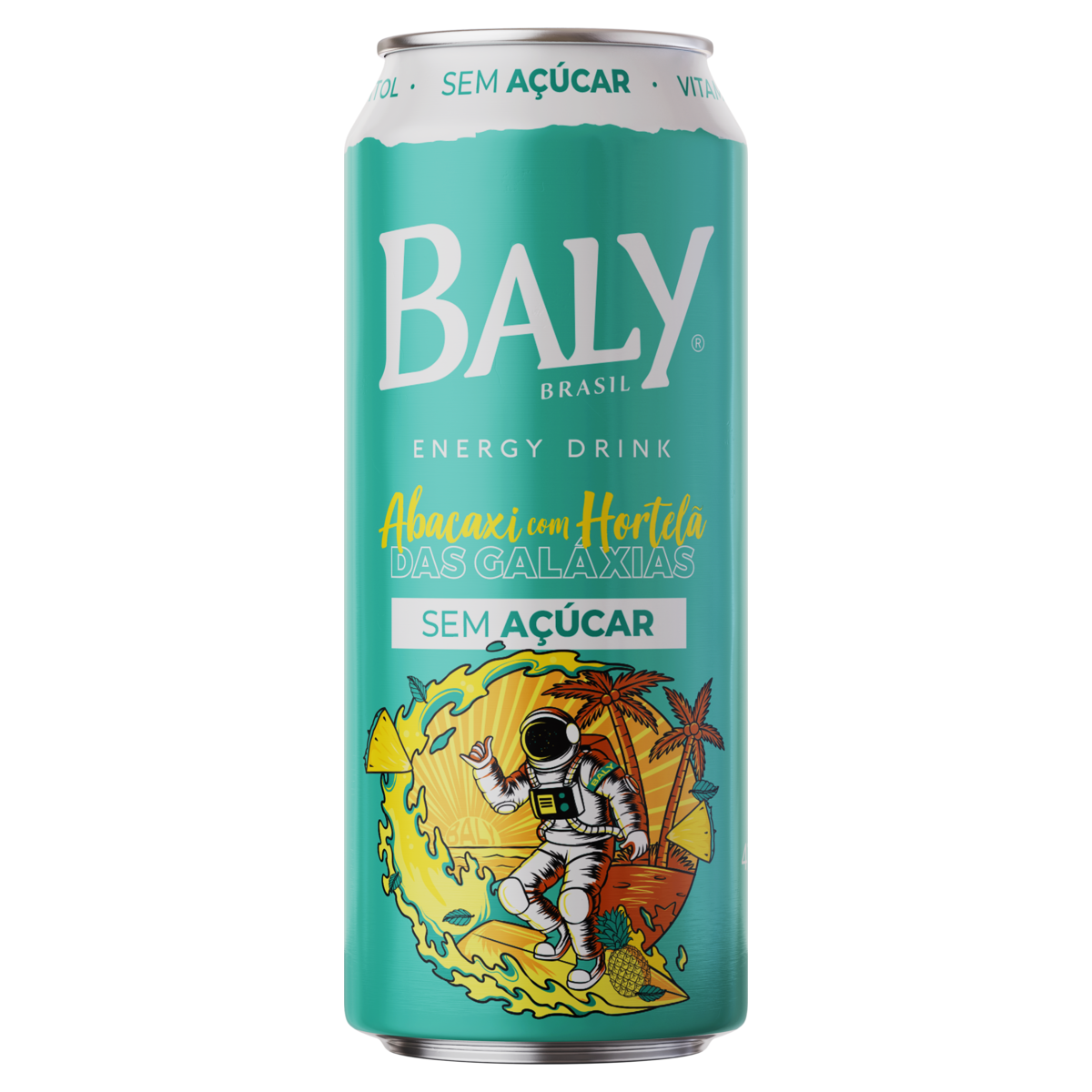 ENERGETICO BALY DRINK ABACAXI COM HORTELÃ SEM ACUCAR 473ML