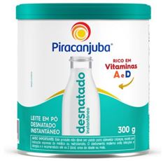 LEITE PO PIRACANJUBA DESNATADO INSTANTANEO LT 300G